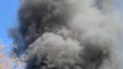 Corte de carreteras en Berga (Cataluña ) ante el 'juicio al procés'.