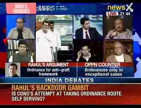 Is Congress's attempt at taking ordinance route self serving