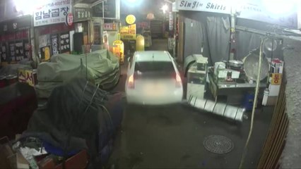 [단독] 음주·무면허로 전통시장 골목길 '광란의 질주' / YTN