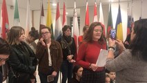 Hommage des lycéens Lexoviens à Simone Veil, à Bruxelles