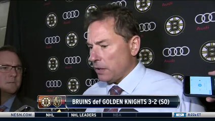 Bruce Cassidy, David Backes On Bruins Shootout Win Vs. Knights