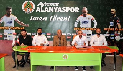 Alanyaspor, Haydar Yılmaz, Efecan Karaca ve Giorgios Tzavellas'ın Sözleşmelerini Uzattı