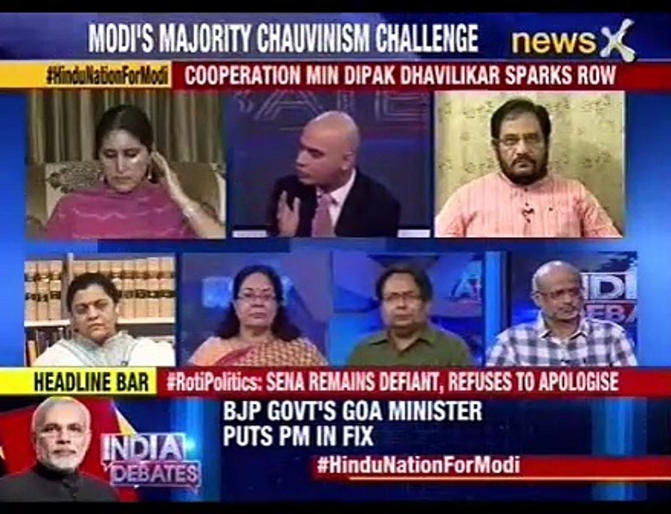 India debates: BJP government's Goa Minister puts PM in fix