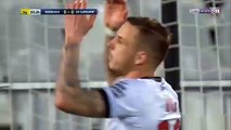 Lénorme raté de Nolan Roux pendant Bordeaux-Guingamp