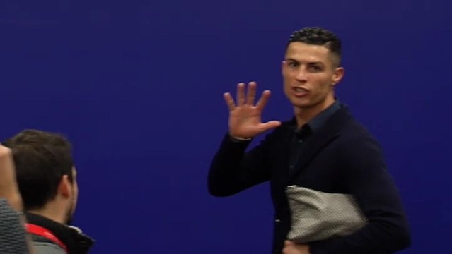 Cristiano Ronaldo, saliendo del Wanda Metropolitano: Yo tengo cinco Champions, el Atlético cero