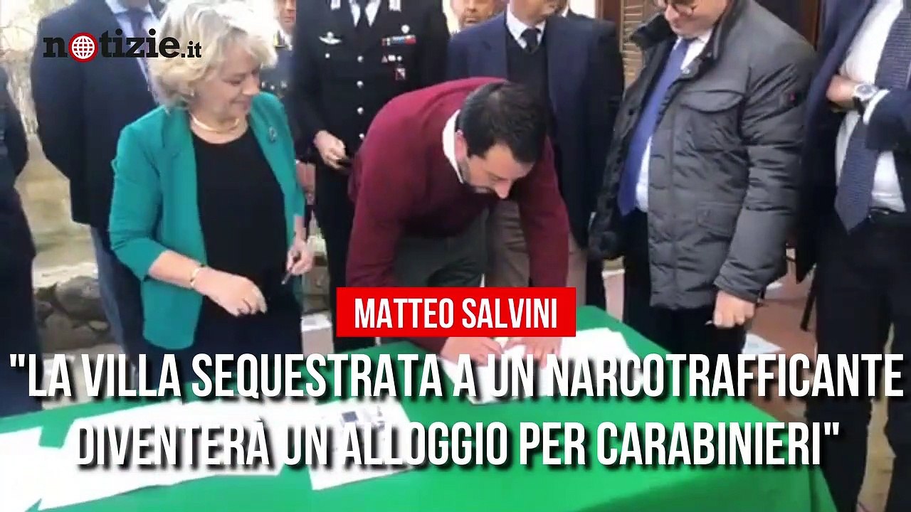 Sardegna, Matteo Salvini alla confisca della villa di un narcotrafficante "Sarà alloggio dell'Arma" | Notizie.it