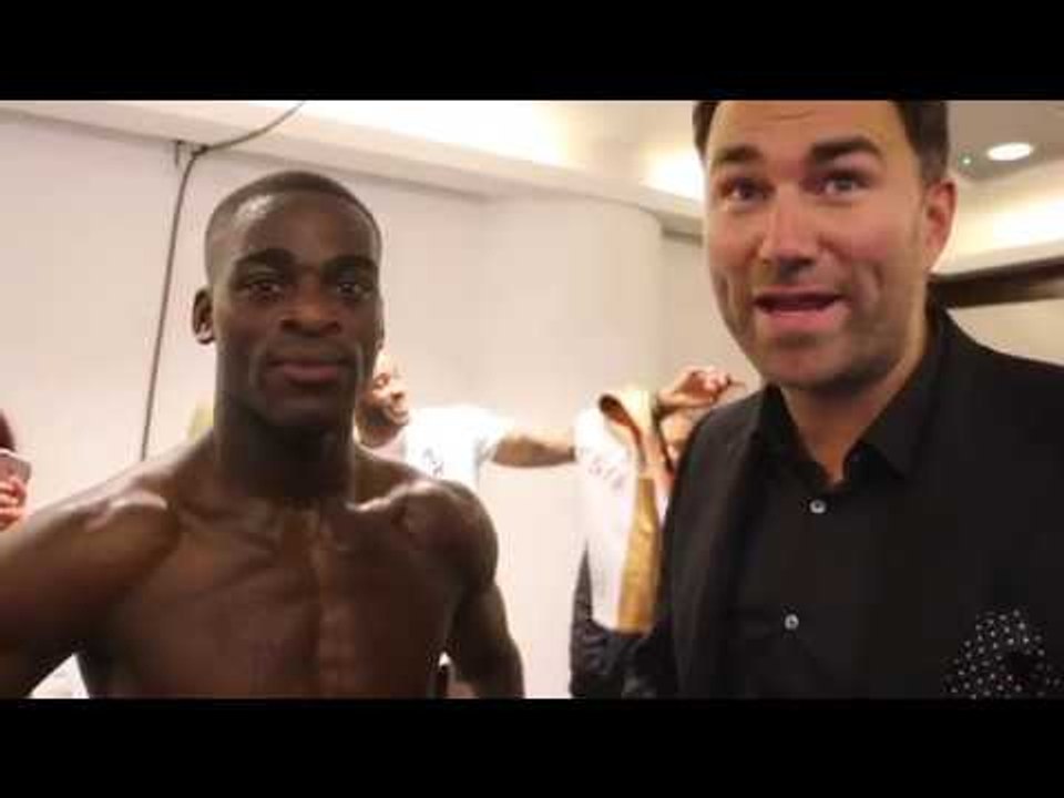 JOSHUA BUATSI (WITH EDDIE HEARN) BATTERS CARLOS MENA INSIDE TWO ROUNDS ON IMPRESSIVE PRO-DEBUT