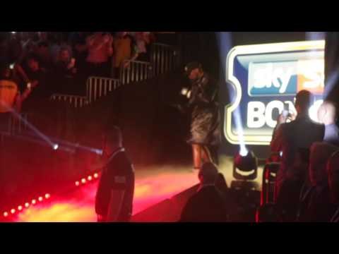 DERECK CHISORA RING WALK AT MANCHESTER ARENA / WHYTE v CHISORA