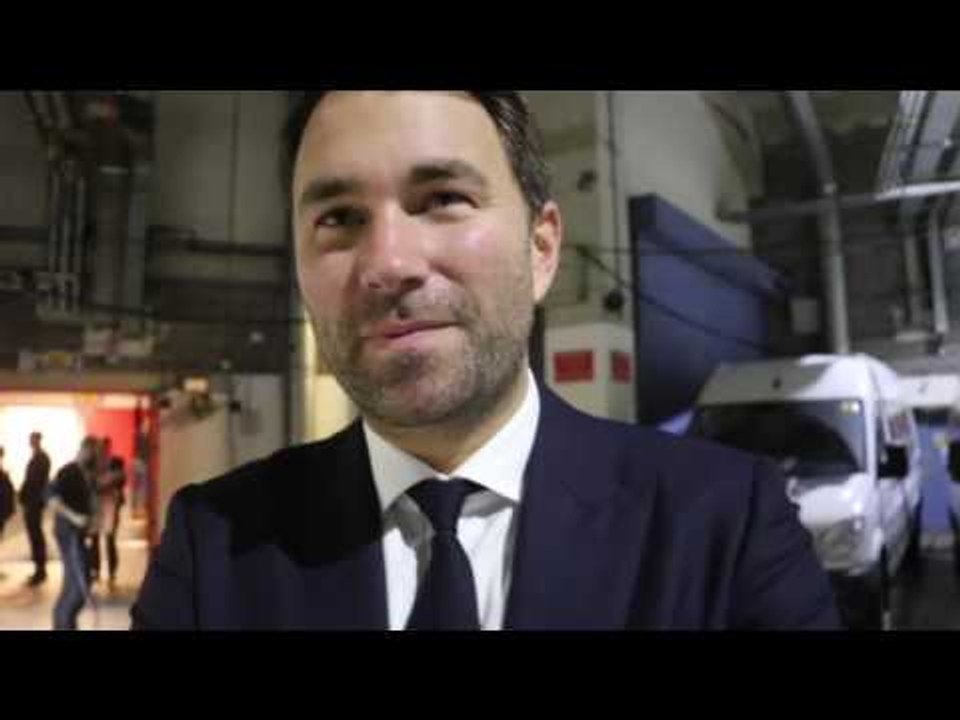 EDDIE HEARN REACTS TO JOSHUA KNOCKING OUT MOLINA / WHYTE WIN OVER CHISORA / JOSHUA v KLITSCHKO