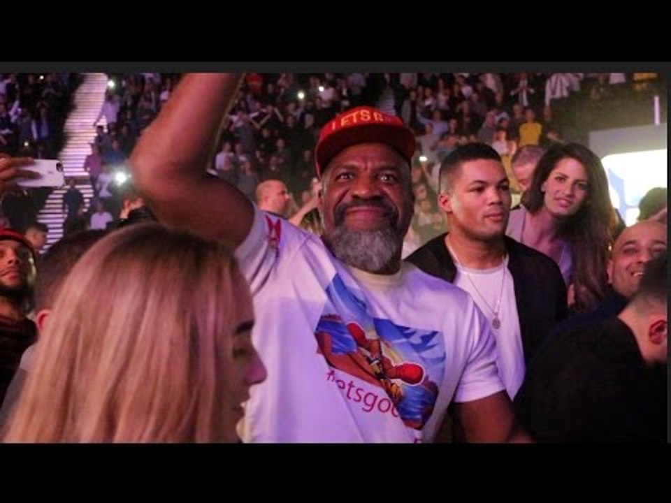 SHANNON BRIGGS BUSTS SOME LETS GO CHAMP DANCE MOVES TO 'SWEET CAROLINE' WITH MANCHESTER CROWD