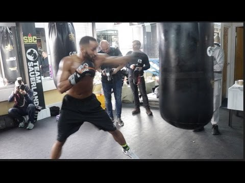 EXPLOSIVE! JAMES DeGALE {COMPLETE} HEAVY BAG WORKOUT WITH TRAINER JIM McDONNELL / DeGALE v JACK