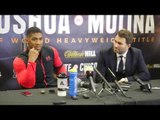 EDDIE HEARN TELLS ANTHONY JOSHUA HE THINKS WLADIMIR KLITSCHKO IS TRYING TO GET HIM BEFORE HE'S READY