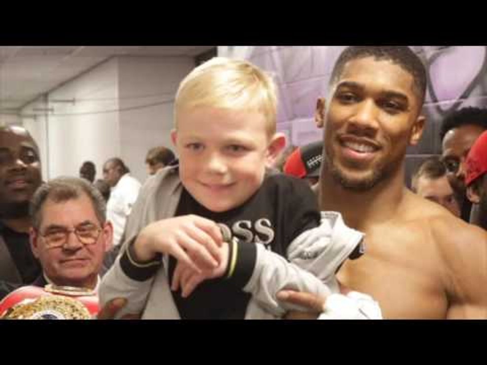 ANTHONY JOSHUA STRAIGHT AFTER BRUTAL MOLINA KO CONGRATULATES NEW WORLD CHAMP KAL YAFAI