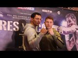 MARCUS MORRISON v JASON WELBORN - HEAD TO HEAD @ MANCHESTER PRESS CONFERNECE / MORRISON v WELBORN