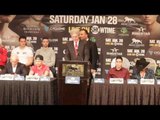 CARL FRAMPTON v LEO SANTA CRUZ - OFFICIAL PRESS CONFERENCE WITH RICHARD SCHAEFER & BARRY McGUIGAN