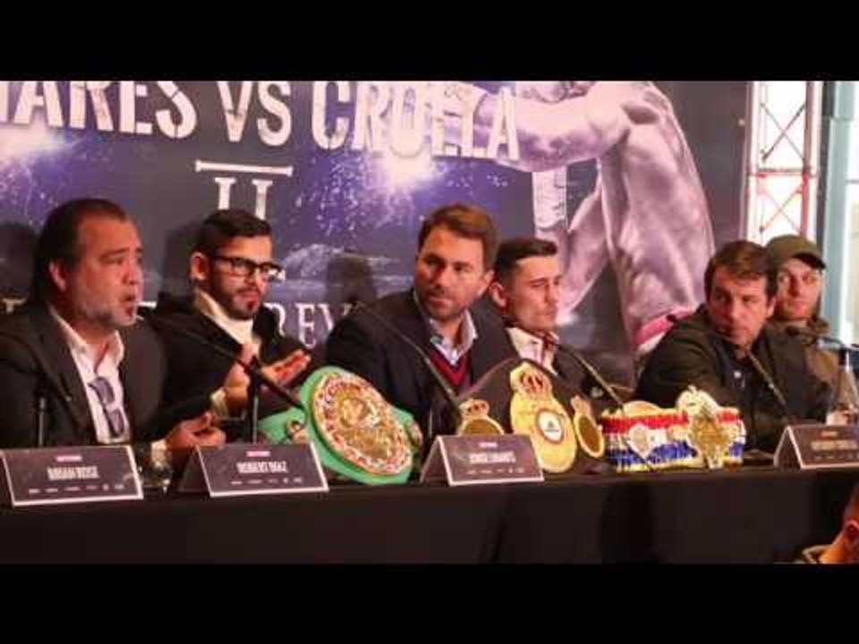 JORGE LINARES v ANTHONY CROLLA II / ROSE v ARNFIELD/ - FULL PRESS CONFERENCE  w/ EDDIE HEARN