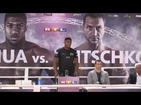 ANTHONY JOSHUA v WLADIMIR KLITSCHKO - COLOGNE (GERMANY) PRESS CONFERENCE / JOSHUA v KLITSCHKO