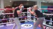 COOL HANDS FAST HANDS! -  LUKE CAMPBELL UNLEASHES THE POWER ON PADS WITH TRAINER JORGE RUBIO