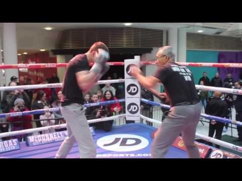 COOL HANDS FAST HANDS! - LUKE CAMPBELL UNLEASHES THE POWER ON PADS WITH TRAINER JORGE RUBIO