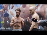 CARL CHADWICK v JAMES CARNEY - OFFICIAL WEIGH-IN VIDEO (& HEAD TO HEAD) / FROM HULL