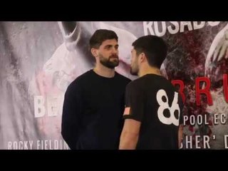 ROCKY FIELDING v JOHN RYDER - HEAD TO HEAD @ LIVERPOOL PRESS CONFERENCE (BRITISH TITLE FIGHT)