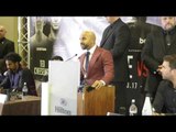 TONY BELLEW IS NOT TONEY OR RIDDICK BOWE BUT YOU'RE NOT EVANDER HOLYFIELD -DAVE COLDWELL WAR SPEECH