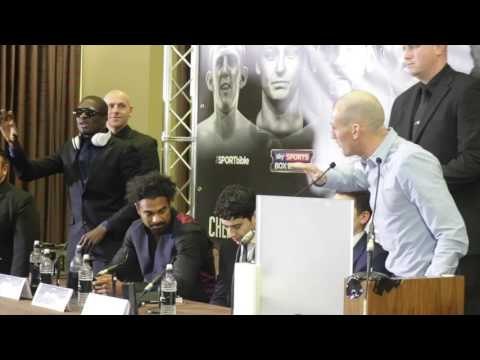 WHAT A FU***%NG GOBSHITE! -DERRY MATHEWS & OHARA DAVIES EXCHANGE WORDS DURING CRAZY PRESS CONFERENCE