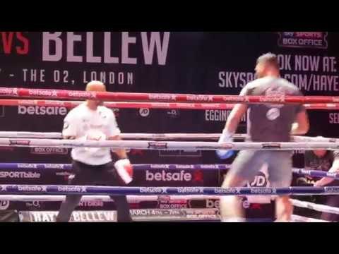 WAR BELLEW!! TONY BELLEW **FULL & COMPLETE** PUBLIC WORK OUT @ o2 ARENA, LONDON / HAYE v BELLEW