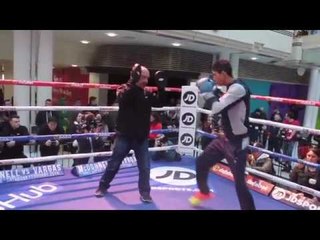 REY VARGAS OUT TO SHATTER GAVIN McDONNELL'S WORLD TITLE DREAM - FULL PAD WORKOUT FOOTAGE IN HULL