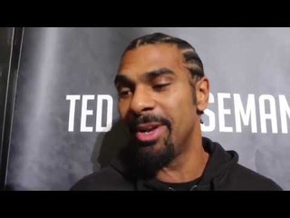 DAVID HAYE BRUTAL  - 'TONY BELLEW IS JUMPING IN FRONT OF A TRAIN. IT'LL BE HORRIFIC' / WEIGH-IN