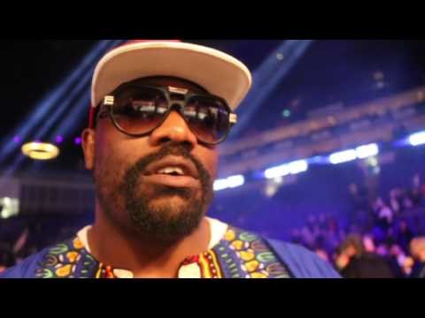 DERECK CHISORA REACTS TO DAVID HAYE'S DRAMATIC STOPPAGE DEFEAT TO TONY BELLEW AT 02 / HAYE v BELLEW