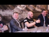 DOMINIC AKINLADE v NATHAN GORMAN - OFFICIAL PRESS CONFERENCE W/ RICKY HATTON & TOMMY DOVE