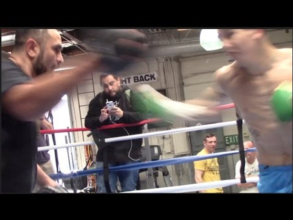 STAR QUALITY! MICHAEL CONLAN LOOKING IN TREMENDOUS SHAPE ON THE PADS WITH TRAINER MANNY ROBLES