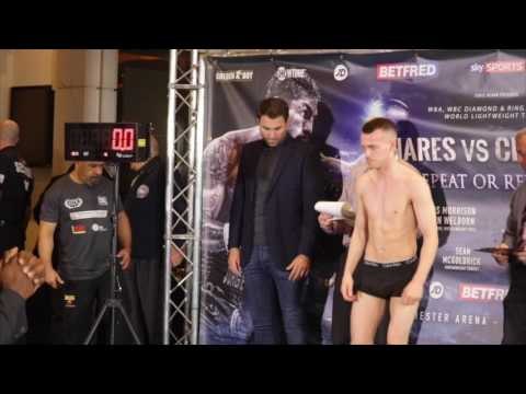 WELSH GB STAR SEAN McGOLDRICK FIRST EVER PROFESSIONAL WEIGH IN / REPEAT OR REVENGE