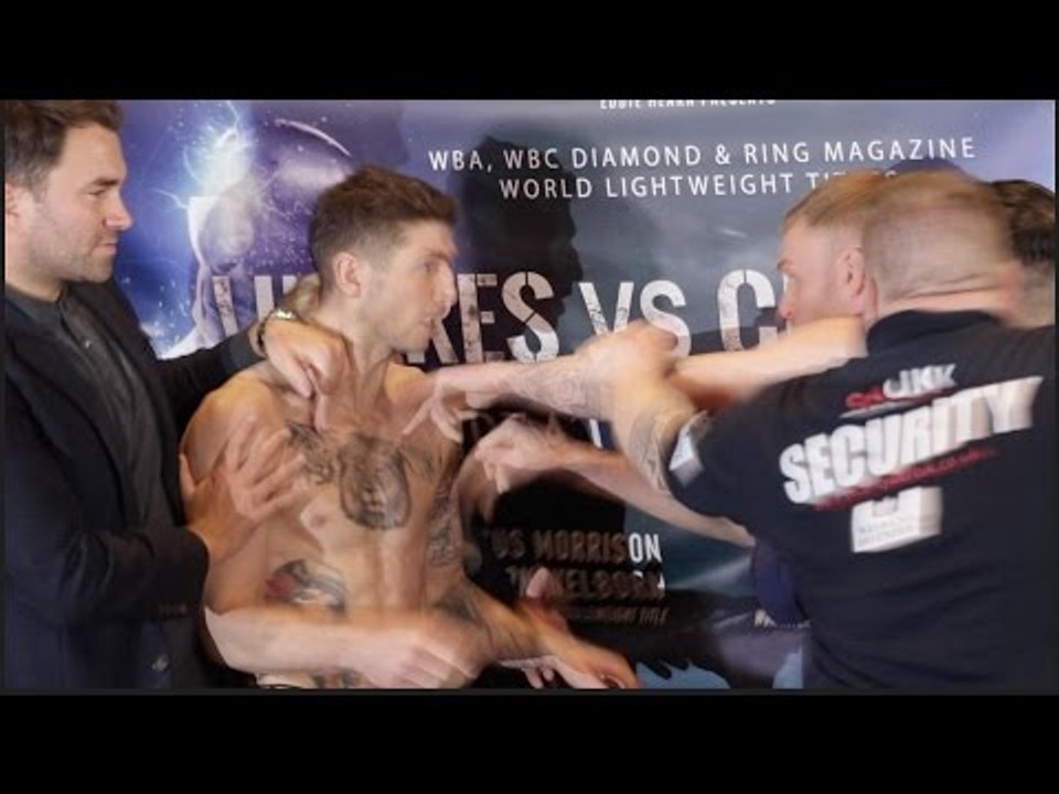 PURE BEEF!! JACK ARNFIELD v BRIAN ROSE SEPARATED BY SECURITY @ INTENSE WEIGH IN & HEAD TO HEAD