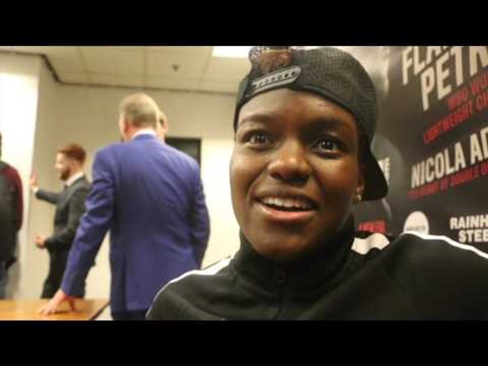 NICOLA ADAMS REACTS TO WIN ON PROFESSIONAL DEBUT - & TALKS RELATIONSHIP WITH TRAINER VIRGIL HUNTER