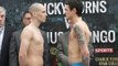 JOE HAM v SCOTT McCORMACK - OFFICIAL WEIGH-IN VIDEO FROM GLASGOW / BURNS v INDONGO