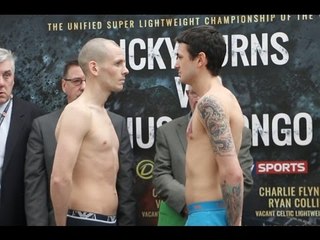 JOE HAM v SCOTT McCORMACK - OFFICIAL WEIGH-IN VIDEO FROM GLASGOW / BURNS v INDONGO