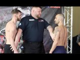 MASHER GETS LIVELY! - SEAN DODD v LEE APPLEYARD - OFFICIAL WEIGH IN VIDEO / COMMONWEALTH TITLE CLASH