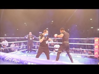 MONSTER!! ANTHONY JOSHUA LETS HIS HANDS GO ON THE PADS @ WEMBLEY WORKOUT OUTS / JOSHUA v KLITSCHKO