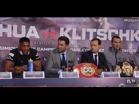 ANTHONY JOSHUA v WLADIMIR KLITSCHKO - **FULL & UNCUT** FINAL PRESS CONFERENCE / JOSHUA V KLITSCHKO