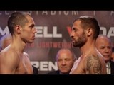 SCOTT QUIGG v VIOREL SIMION - OFFICIAL WEIGH IN & HEAD TO HEAD / JOSHUA v KLITSCHKO