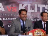 NO APPLES 'N' PEARS HERE! - EDDIE HEARN DELIVERS EPIC POWER SPEECH AHEAD OF JOSHUA v KLITSCHKO