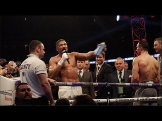 ANTHONY JOSHUA CALLS OUT TYSON FURY IMMEDIATELY AFTER TKO AS DISTRAUGHT KLITSCHKO BROTHERS WATCH ON