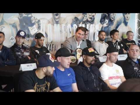 KAL YAFAI v SUGURU MURANAKA - OFFICIAL PRESS CONFERENCE W/ EDDIE HEARN, EGGINGTON, GAVIN & UNDERCARD