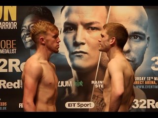 THOMAS KINDON v ASHLEY LANE - OFFICIAL WEIGH-IN VIDEO FROM LEEDS / KINDON v LANE