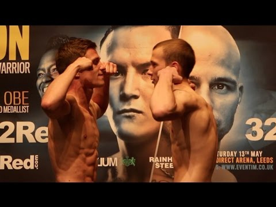 BIGGER GUNS THAN YOU?? REECE MOULD v ALEKSANDRS BIRKENBERGS - OFFICIAL WEIGH IN VIDEO FROM LEEDS