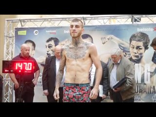 SAM EGGINGTON v CEFERINO RODRIGUEZ - OFFICIAL WEIGH IN & HEAD TO HEAD / THE HOME COMING