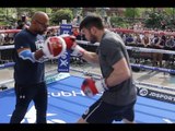MACHINE READY! - ANTHONY FOWLER SMASHES PADS WITH DAVE COLDWELL AHEAD OF PRO-DEBUT/ BROOK v SPENCE