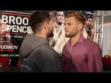 JAMIE COX v LEWIS TAYLOR -  HEAD TO HEAD @ FINAL PRESS CONFERENCE / BROOK v SPENCE